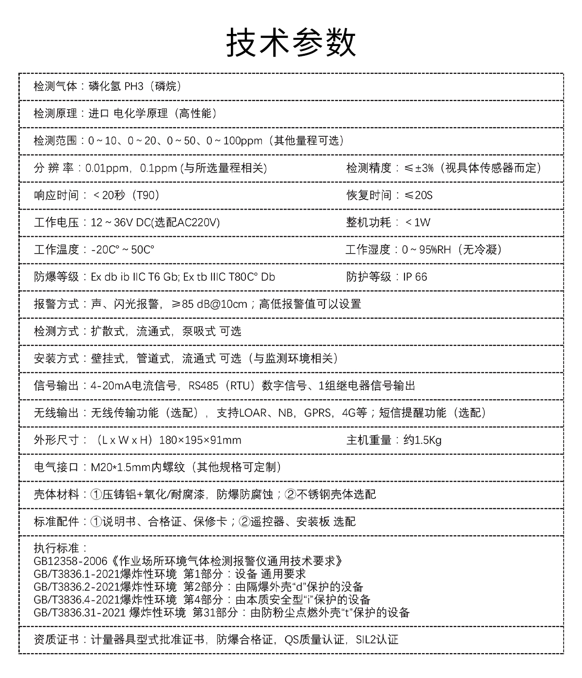 固定式磷化氫檢測(cè)儀